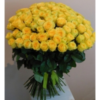 101 желтая роза