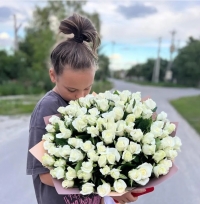 101 белая роза