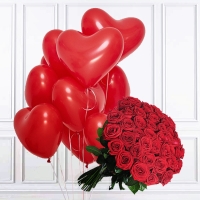 Розы + шары