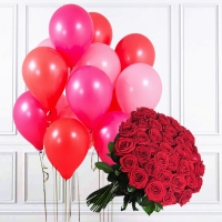 Розы + шары