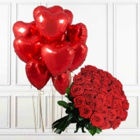 Розы + шары