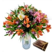 Альстромерия + конфеты